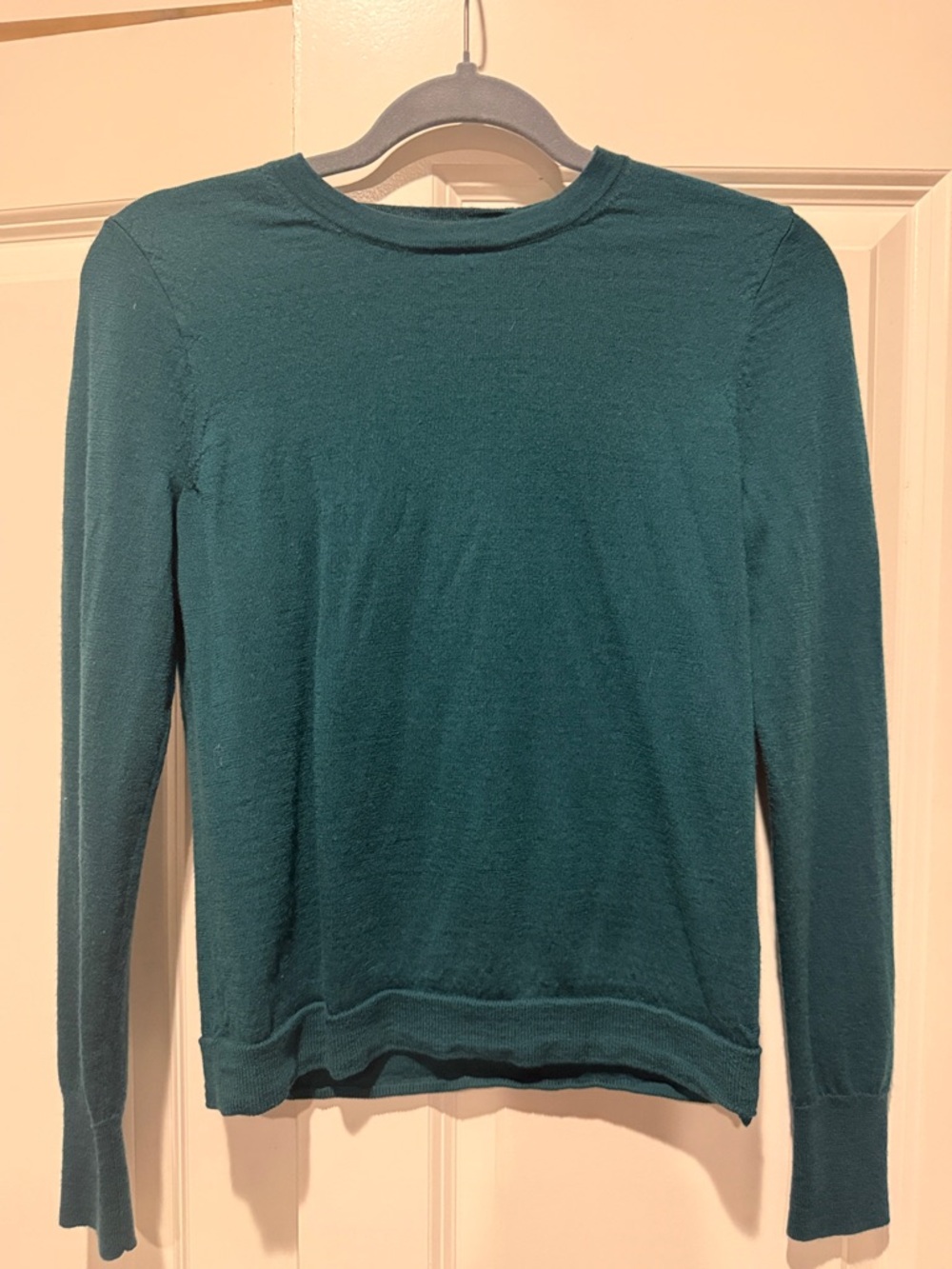 J. Crew Margot Green Long Sleeve Crewneck Sweater